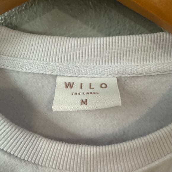 Wilo The Label Tennis Club White Crew Neck Sweater Size Med Preppy - Picture 7 of 8